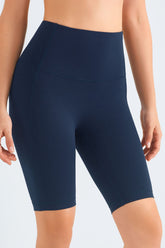 Feel Like Skin Elastic WaistbPocket Biker Shorts